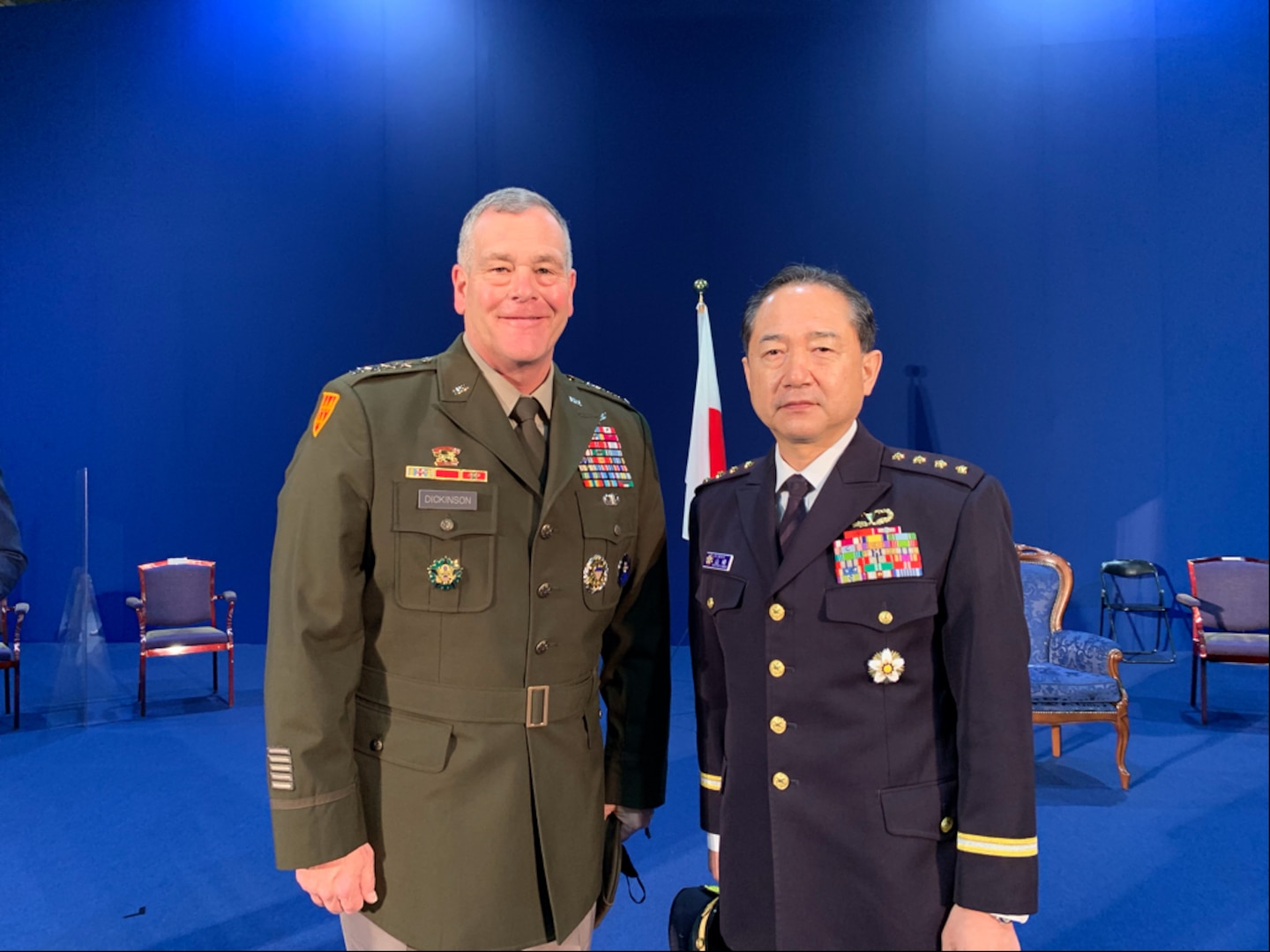 U.S. Space Command commander, U.S. Army Gen. James Dickinson, visited Japan March 17-18, 2022.