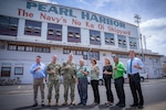 The Honorable David Ige, Governor of Hawaii (Governor David Ige), visited Pearl Harbor Naval Shipyard & Intermediate Maintenance Facility (PHNSY & IMF) March 17, 2022, with Anne Perreira-Eustaquio, Director, Hawaii Department of Labor and Industrial Relations,