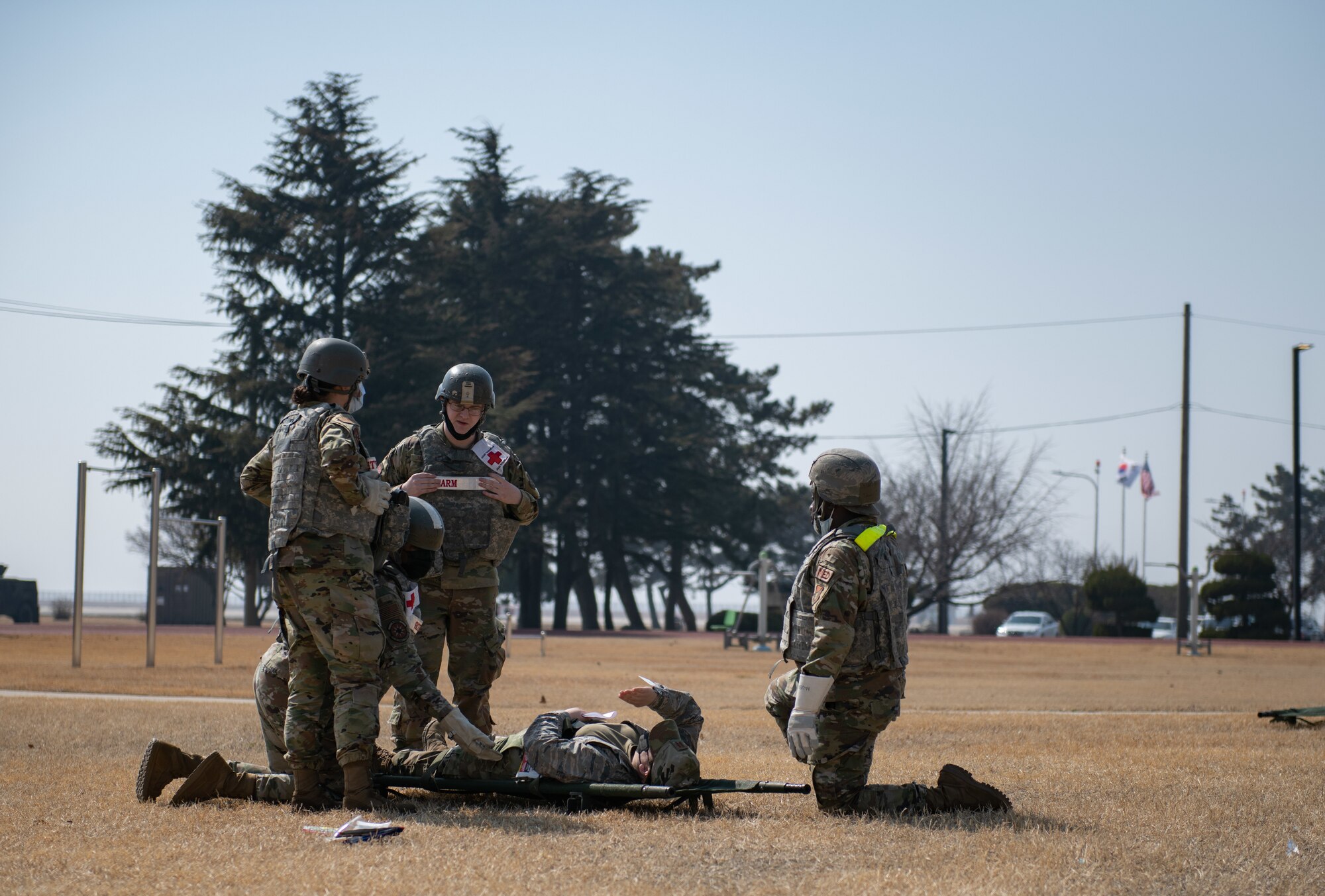 simulated casualty evacuation scenario
