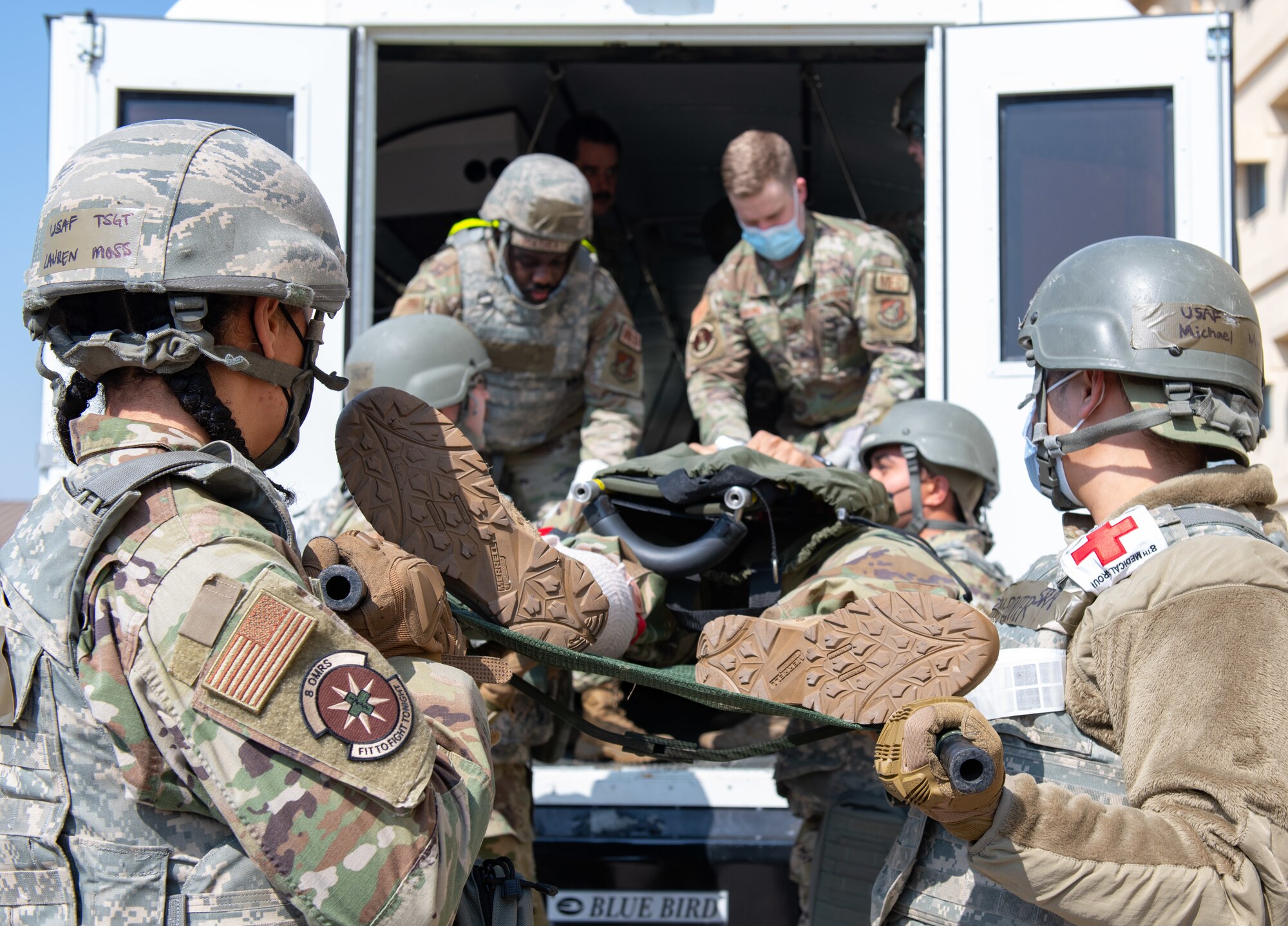 simulated casualty evacuation scenario