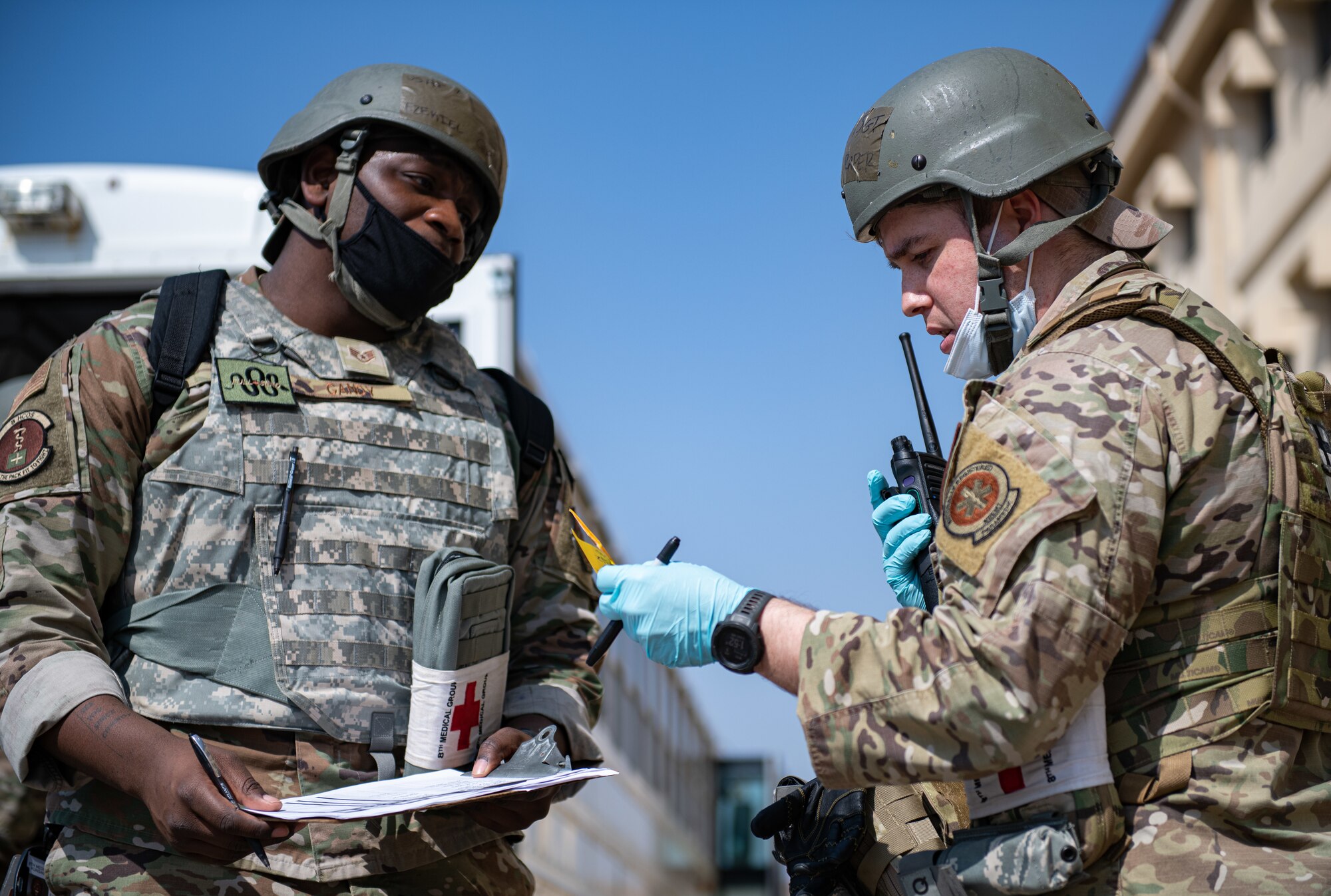 simulated casualty evacuation scenario