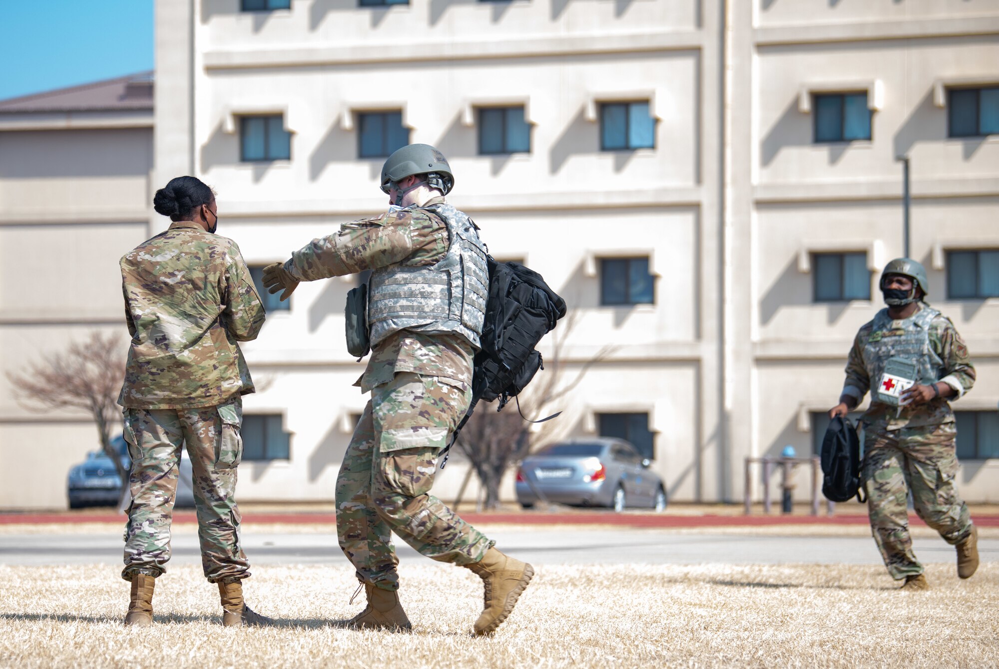 simulated casualty evacuation scenario