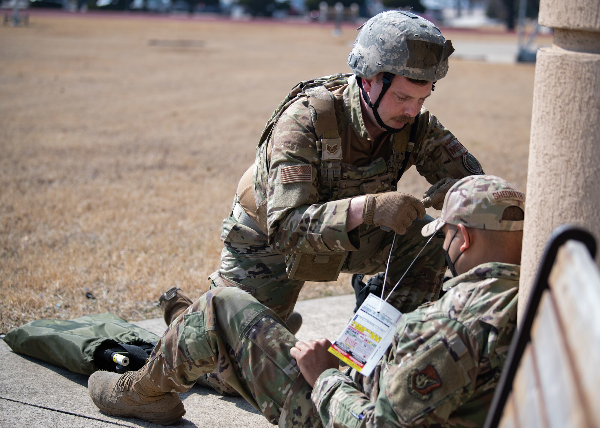 simulated casualty evacuation scenario