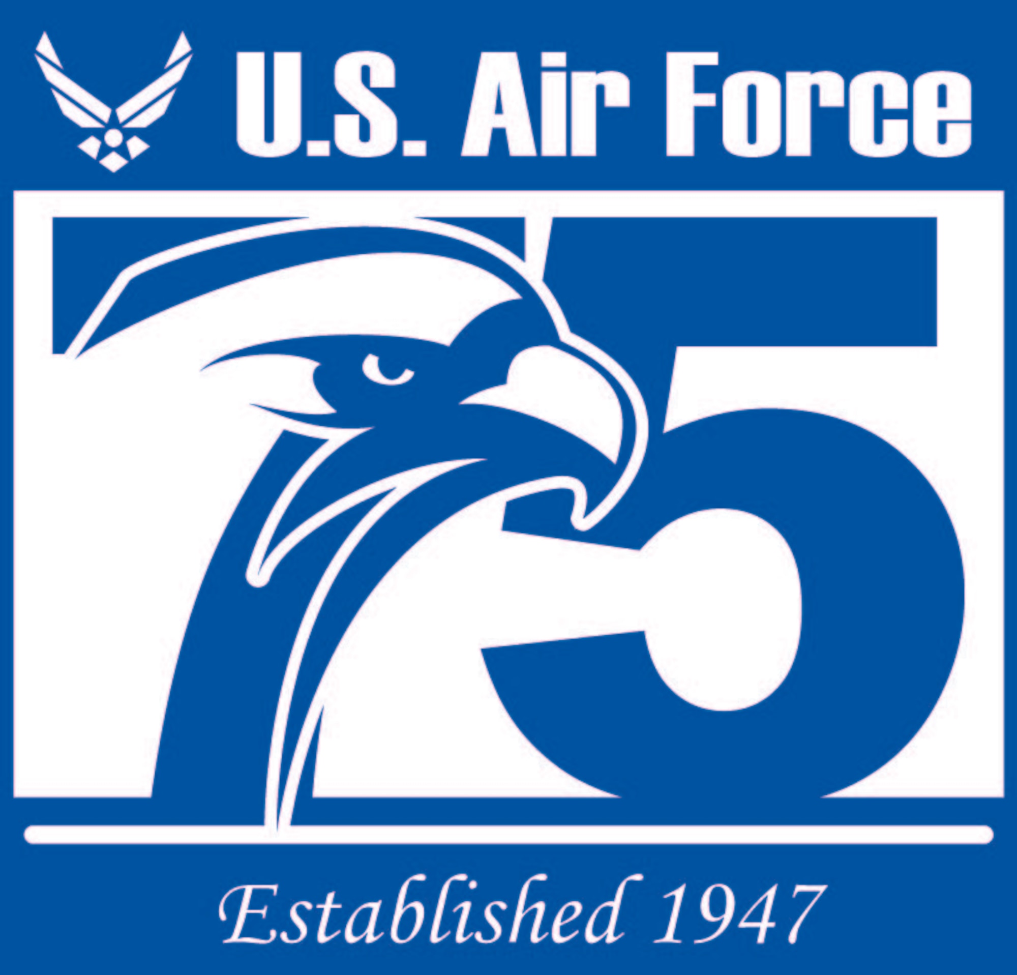 The logo of the 75th Anniversary of the U.S. Air Force.