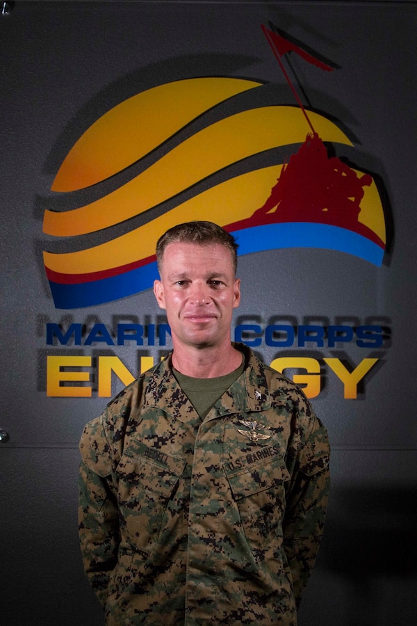 U.S Marine Corps Col. Thomas M. Bedell, the commanding officer of Marine Corps Air Station Miramar, poses for a photo at the station’s Energy and Water Operations Center on MCAS Miramar, San Diego, California, January 21, 2022. The microgrid provides energy resiliency to MCAS Miramar and allows the station to operate mission-critical facilities if the local San Diego area power grid is compromised or damaged. (U.S. Marine Corps photo by Lance Cpl. Jose S. GuerreroDeLeon)