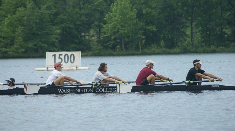 Ryan Miranda, U.S. Army Corps of Engineers, Baltimore District, survey technician, second from right, trains alongside his Washington College teammates during an Intercollegiate Rowing Association National Championship practice session at Princeton, New Jersey’s Mercer Lake, 2016. Longing for a camaraderie-filled, team-oriented organization, he joined a new, much larger team – the USACE NAB Survey team, where he helps deliver vital engineering solutions to strengthen the Nation, energize the economy and reduce disaster risks in the National Capital and mid-Atlantic regions. (Courtesy photo)