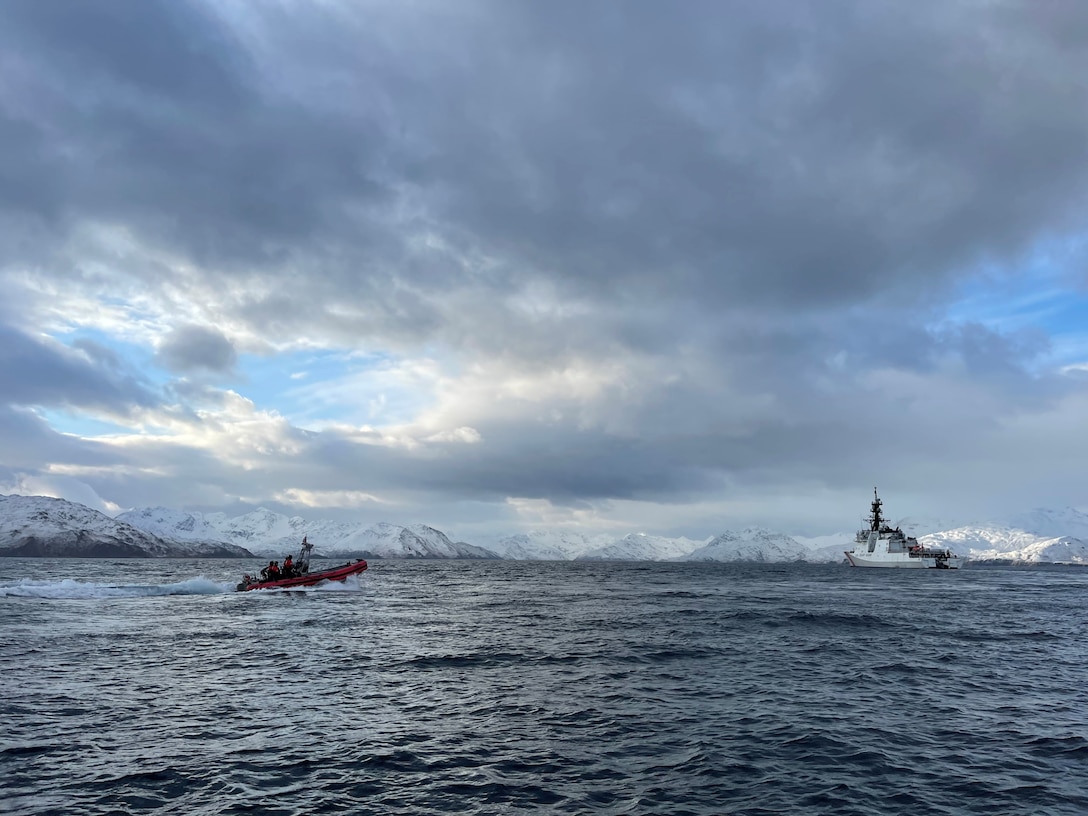 OTH boat conducts training near Alaska during Bering Sea patrol