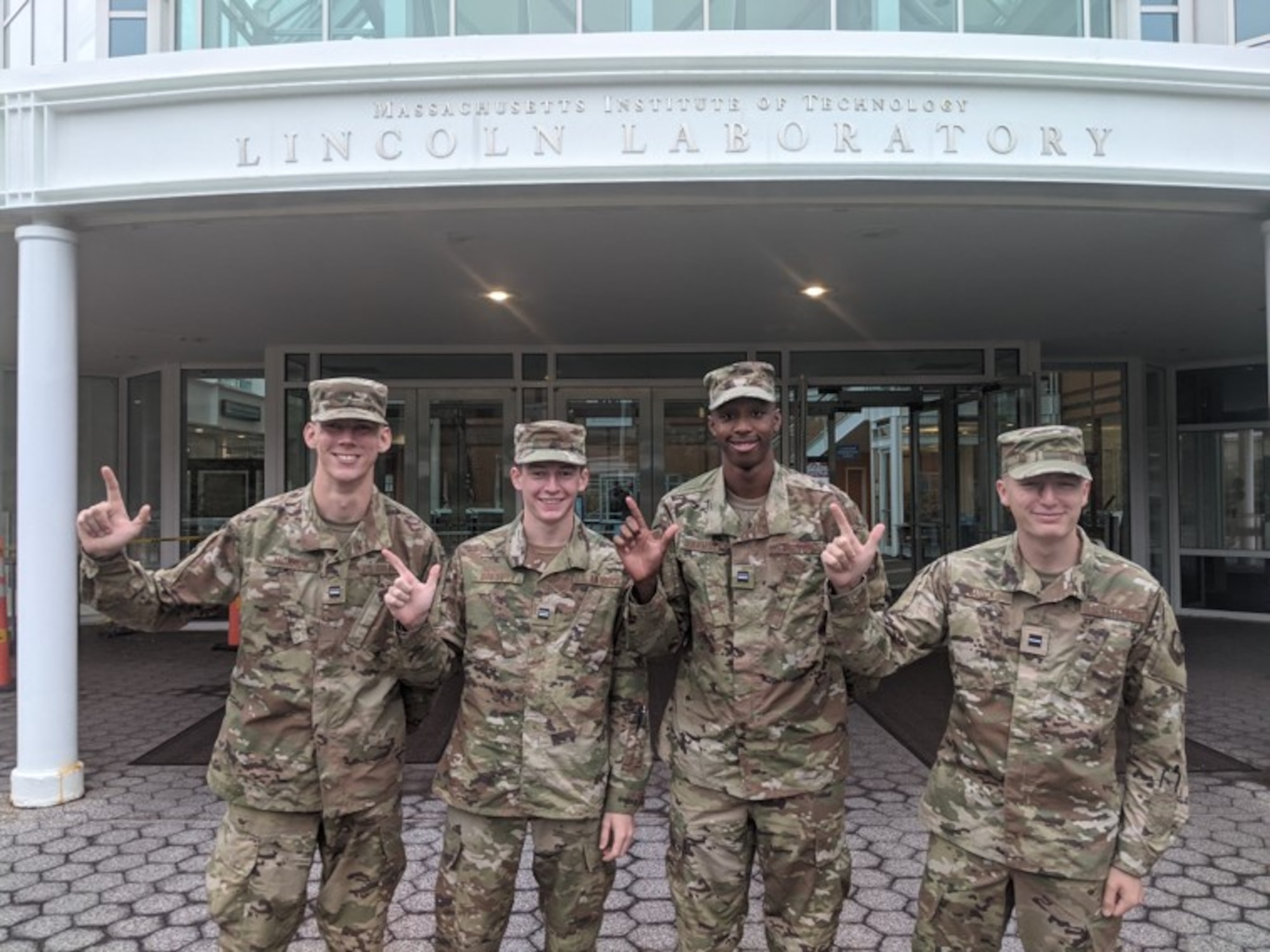 A team of Air Force ROTC cadets from Texas Tech University has been travelling from Lubbock to the East Coast for the past several month to take part in U.S. Special Operations Command’s Ignite innovation challenge. Ignite’s goal is to find innovative solutions to problems special operations forces may encounter in the field. This is the first time in Ignite’s three-year history that Air Force ROTC cadets have participated. The Texas Tech teammates pictured at Massachusetts Institute of Technology’ Lincoln Laboratory are cadets (left to right) Nathan Morrow, Joseph Bresett, Redmon Warmsley and Brennan Quick.