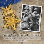 Army Staff Sgt. Junior James Spurrier of Company G, 134th Infantry Regiment, 35th Infantry Division, was awarded the Medal of Honor for his actions during World War II against the enemy at Achain, France, Nov. 13, 1944.