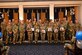 Newly selected senior master sergeants from throughout the National Capital Region pose for a group photo on Mar. 18, 2022 during a promotion release event at Joint Base Anacostia-Bolling, Washington, D.C. (U.S. Air Force photo by Tech. Sgt. Corey Hook)