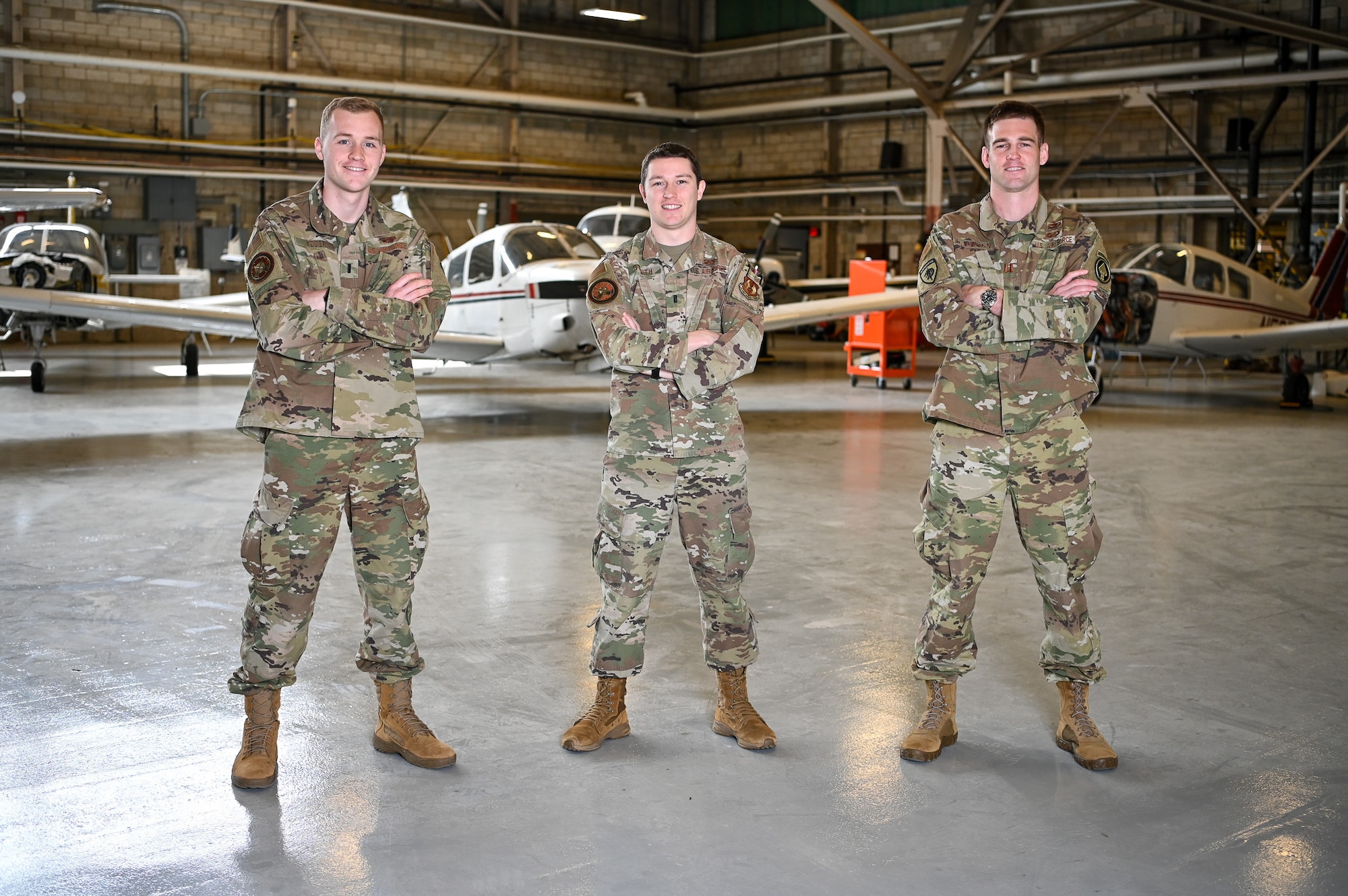 .Image of three Airmen