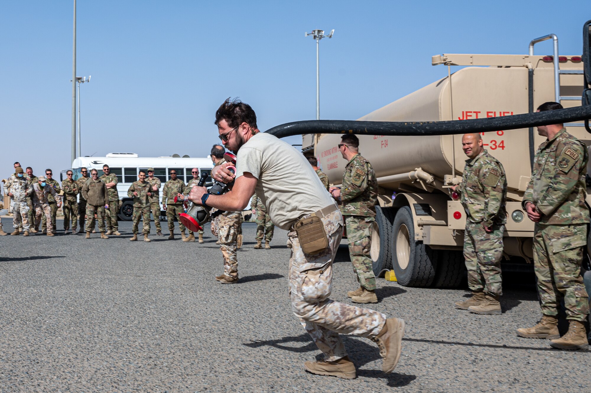 The 386th Expeditionary Logistics Readiness Squadron hosts a monthly immersion tour for partner nations to share their best practices and any other important information to better strengthen each other. These types of events build connections between seemingly independent groups and illuminate the ways coalition partners can strengthen each other.