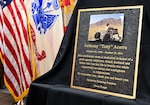 A plaque honoring Tony Acerra, which will hang outside of DCMA's primary conference room.