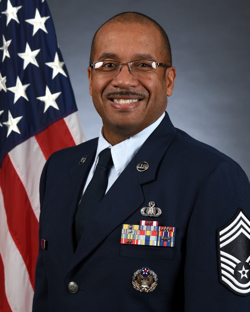 CMSgt Michael Hornbuckle, official photo 2022.