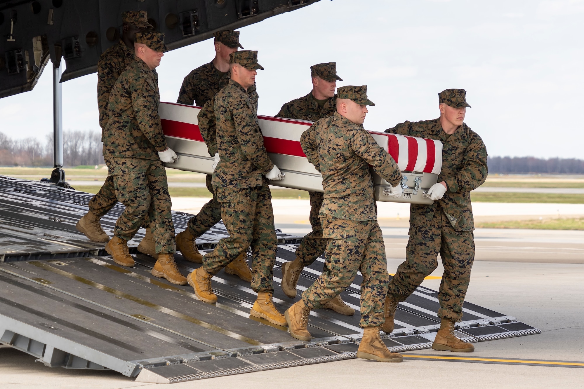 Marine Capt. Ross A. Reynolds honored in dignified transfer March 25