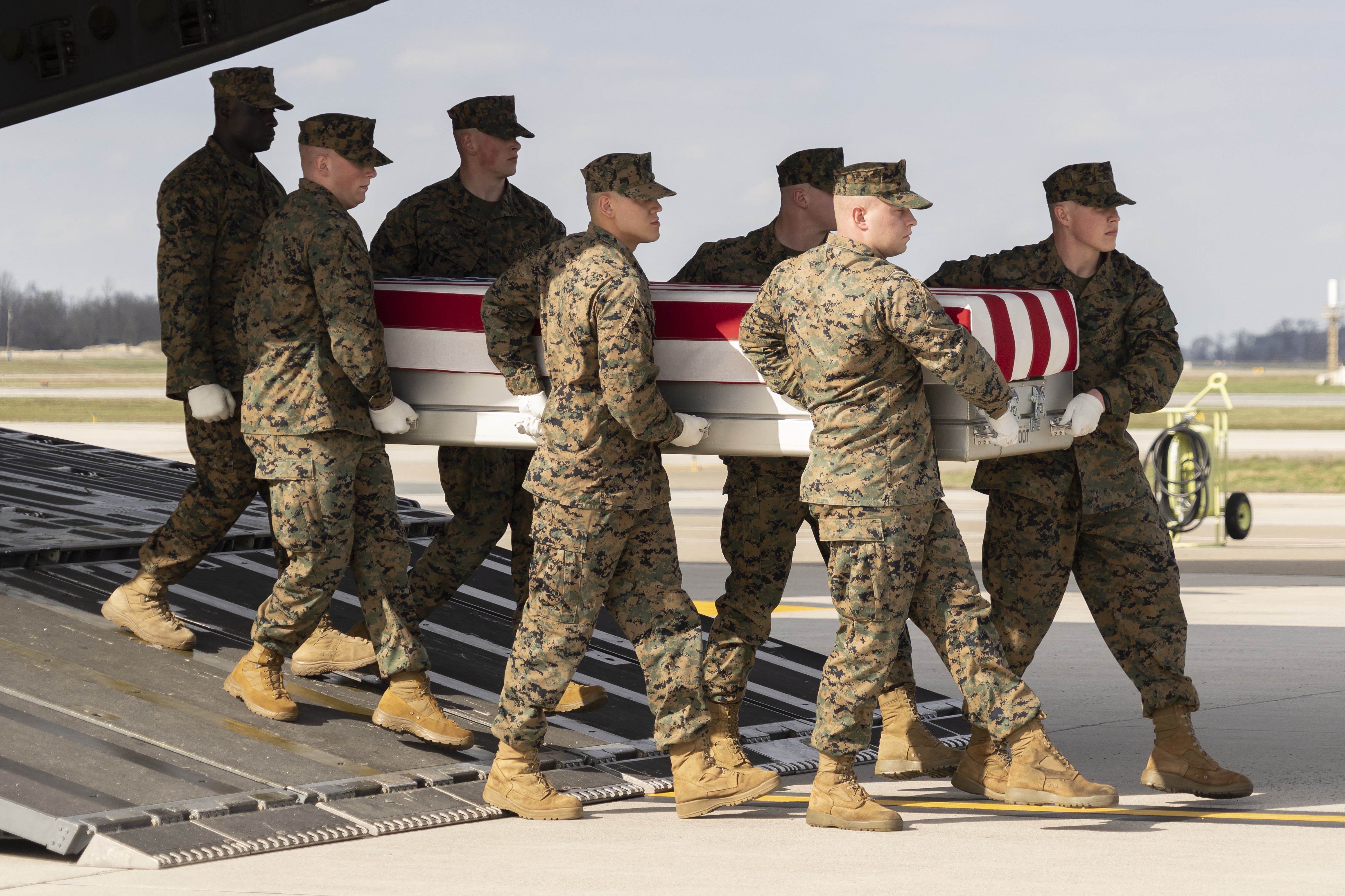 Marine Gunnery Sgt. James Speedy honored in dignified