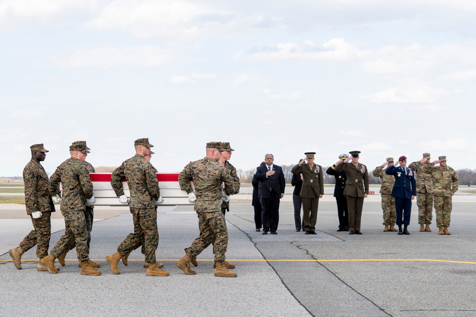 Marine Capt. Matthew J. Tomkiewicz honored in dignified transfer March 25