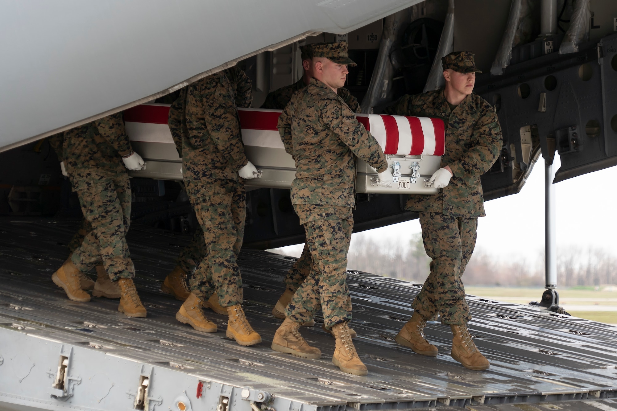 Marine Capt. Matthew J. Tomkiewicz honored in dignified transfer March 25