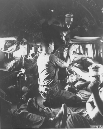 Historical photo of medical Airmen.