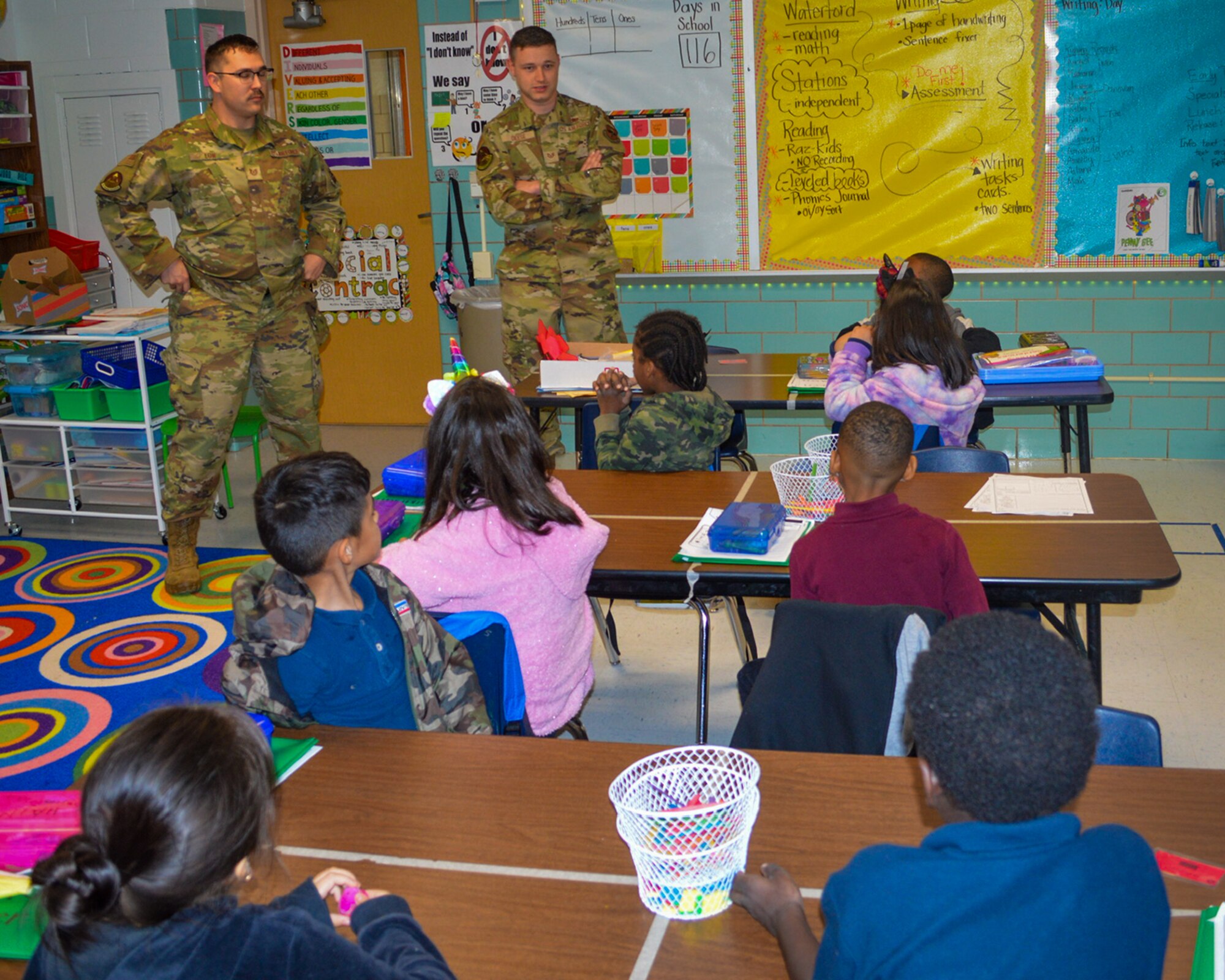 Airmen share AF culture at Booker T. Washington Elementary