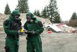 Alaska National Guard Sgt. Anthony Luiken, 103rd Civil Support Team, (left) and Montana National Guard Sgt. Donald Swan, 83rd CST, inspect a simulated plane crash for radioactive contamination during exercise Van Winkle 2022 in Juneau, Alaska, March 23. Van Winkle 2022 is a chemical, biological, radiological, nuclear and explosive response exercise designed to enhance interoperability between state, federal and local first responders with complex training scenarios. Exercise participants included CST units from the Alaska National Guard, Montana National Guard, Connecticut National Guard, Mississippi National Guard and North Carolina National Guard. (U.S. Army National Guard photo by Victoria Granado)