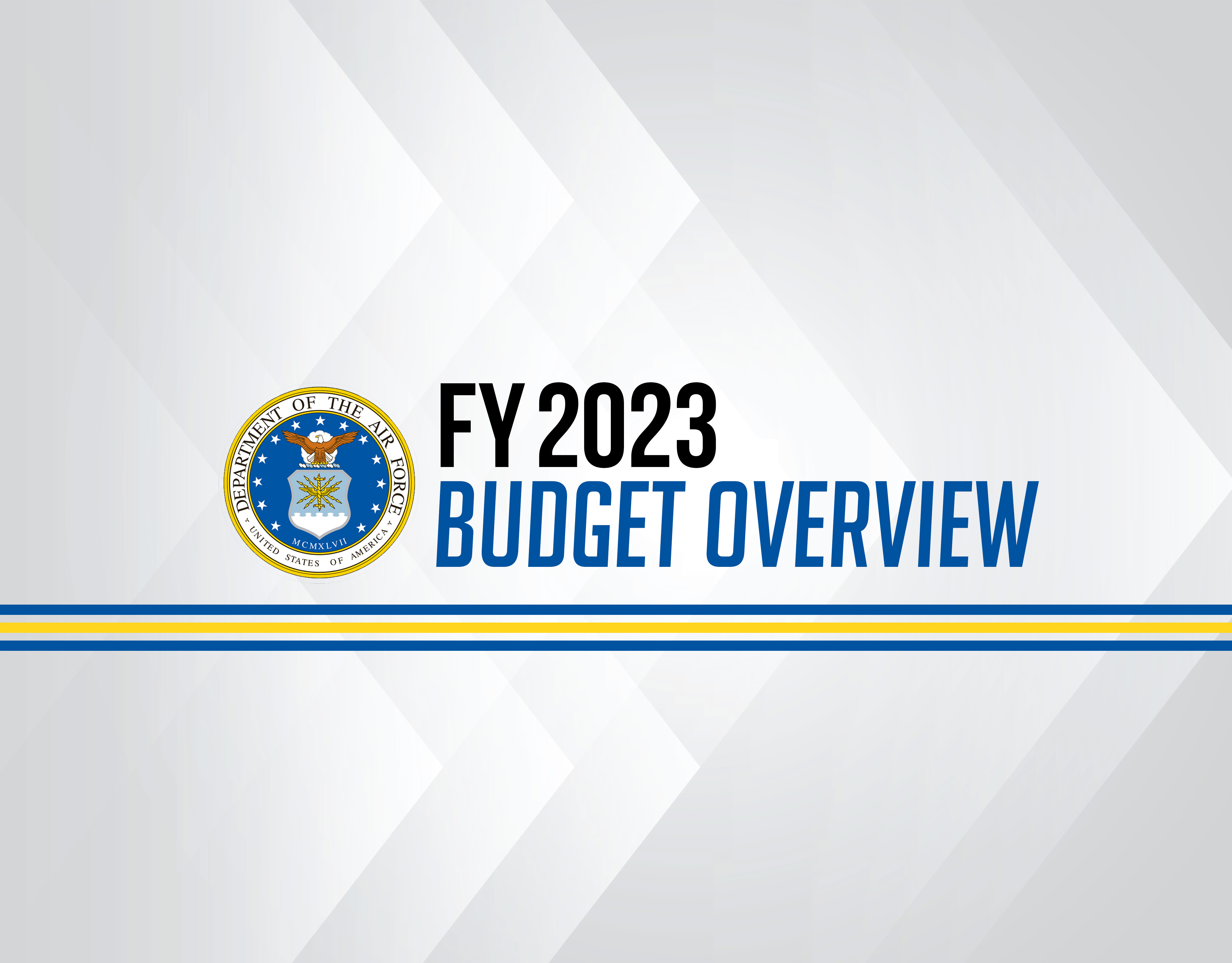USAF FY23 Budget Overview