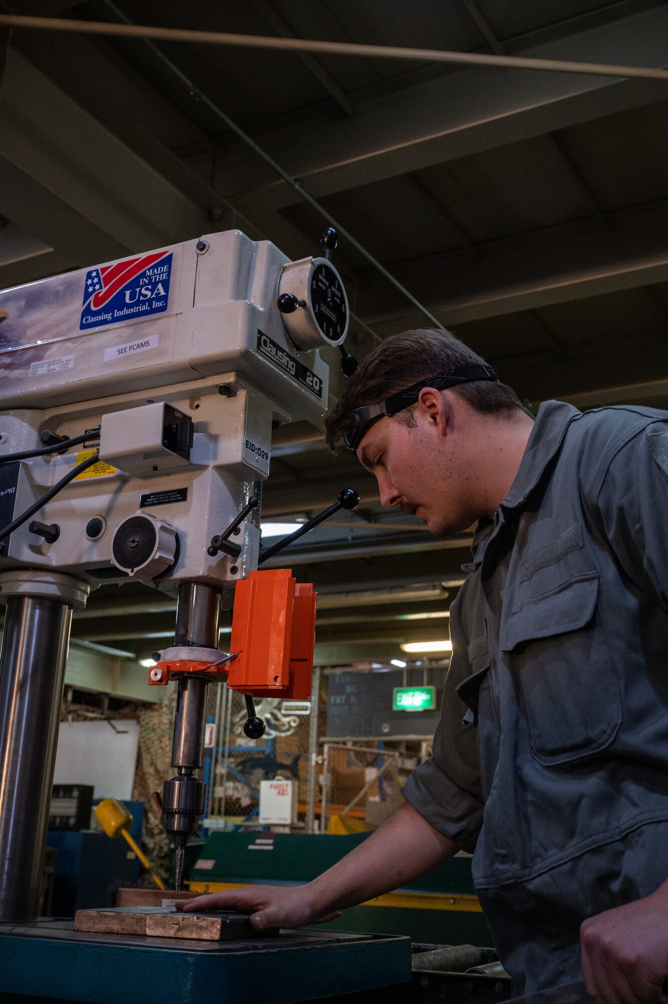 The 4th Expeditionary Special Operations Squadron, Joint Special Operations Air Component Central welds sheet metal at Ali Al Salem Air Base, Kuwait.  The process streamlines accountability and return time to ASAB aircrew.