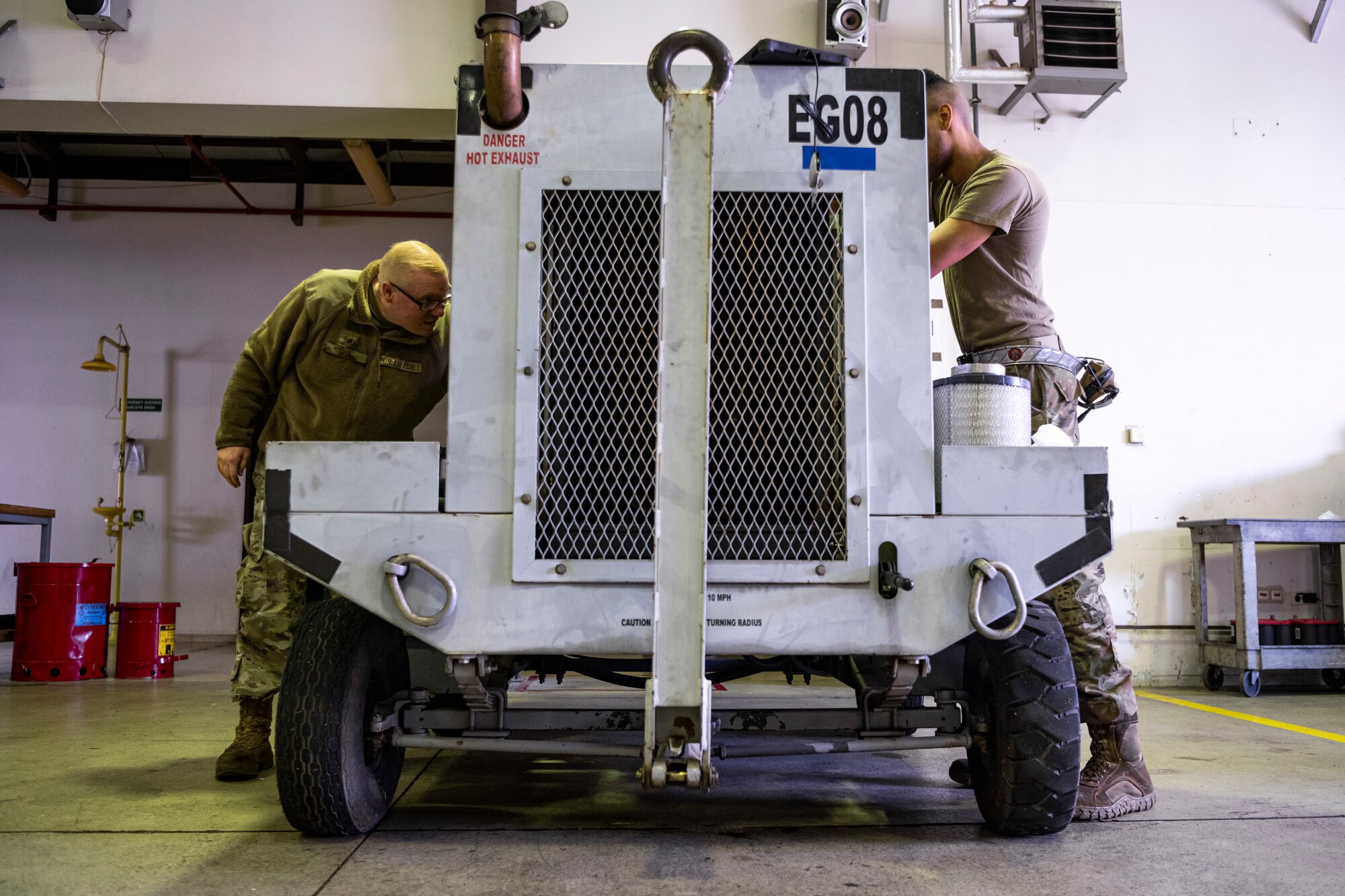 AGE plays a vital role in continuing the mission by maintaining and repairing the equipment that supplies electricity, hydraulic pressure and air pressure to grounded aircraft ensuring they are ready for flight. The 39th MXS is made up of several teams who work concurrently to provide intermediate-level aircraft maintenance, conventional munitions and war reserve material in support of overseas contingency operations. As part of the 39th Air Base Wing, the 39th MXS supports U.S., NATO and partner nation forces in defending NATO’s southern flank.