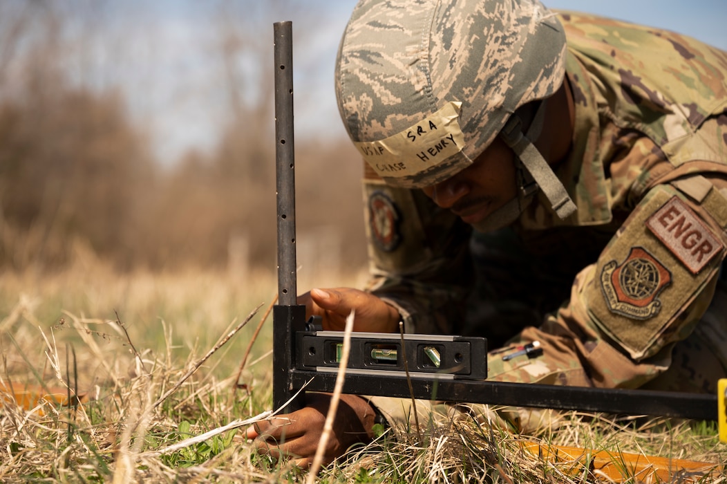 Airman uses equipment