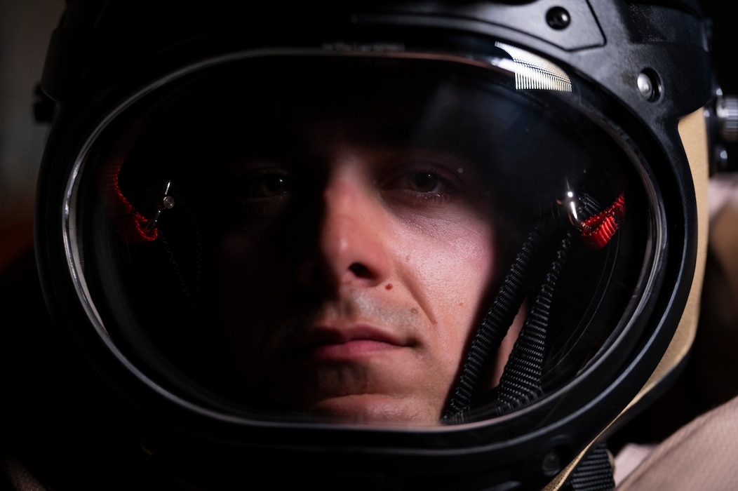 Airman poses for portrait