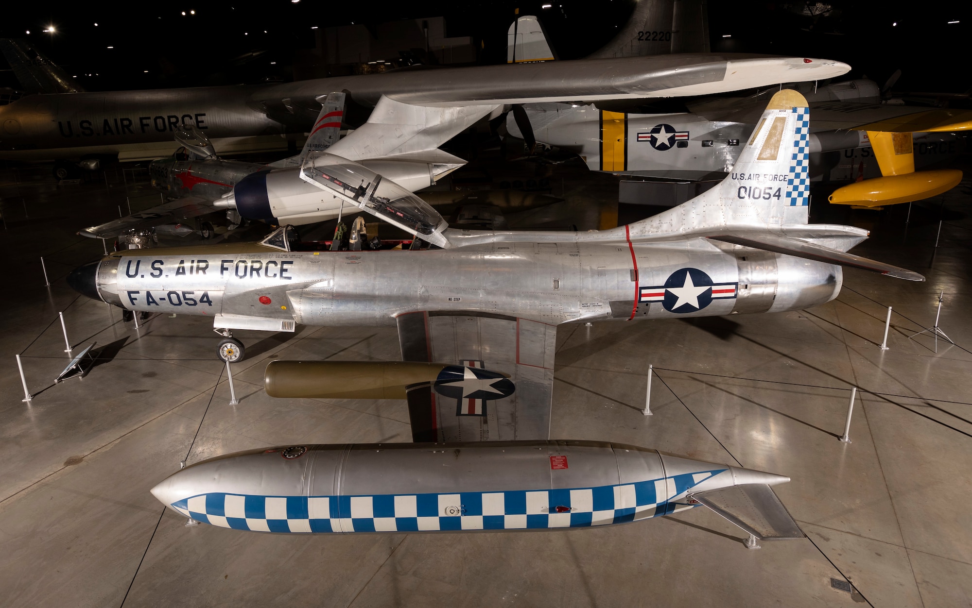 Exterior views of the Lockheed F-94C Starfire.