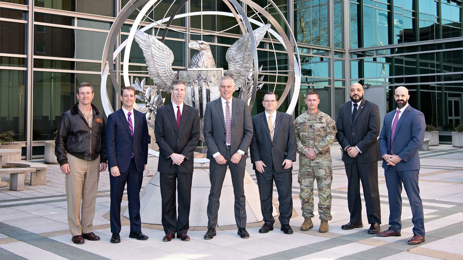 Mr. Matthew Axelrod, Assistant Secretary for Export Enforcement at the U.S. Department of Commerce’s Bureau of Industry and Security visits Acting Director Rhys Williams and DTRA senior leaders.