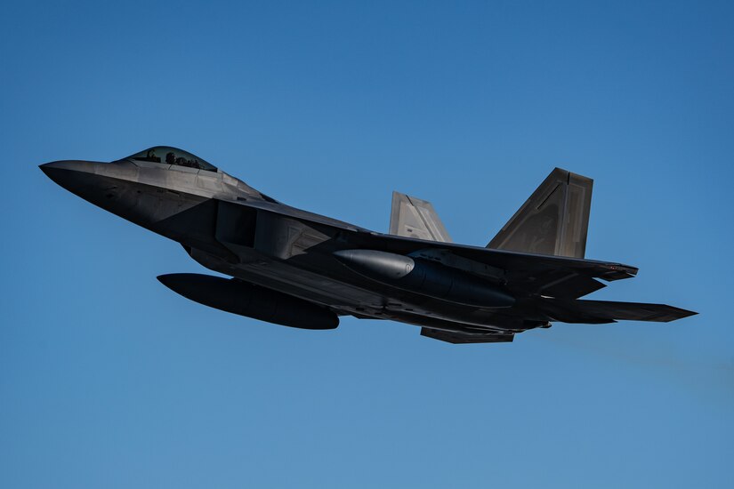 A photo of a F-22 participating in Polar Force