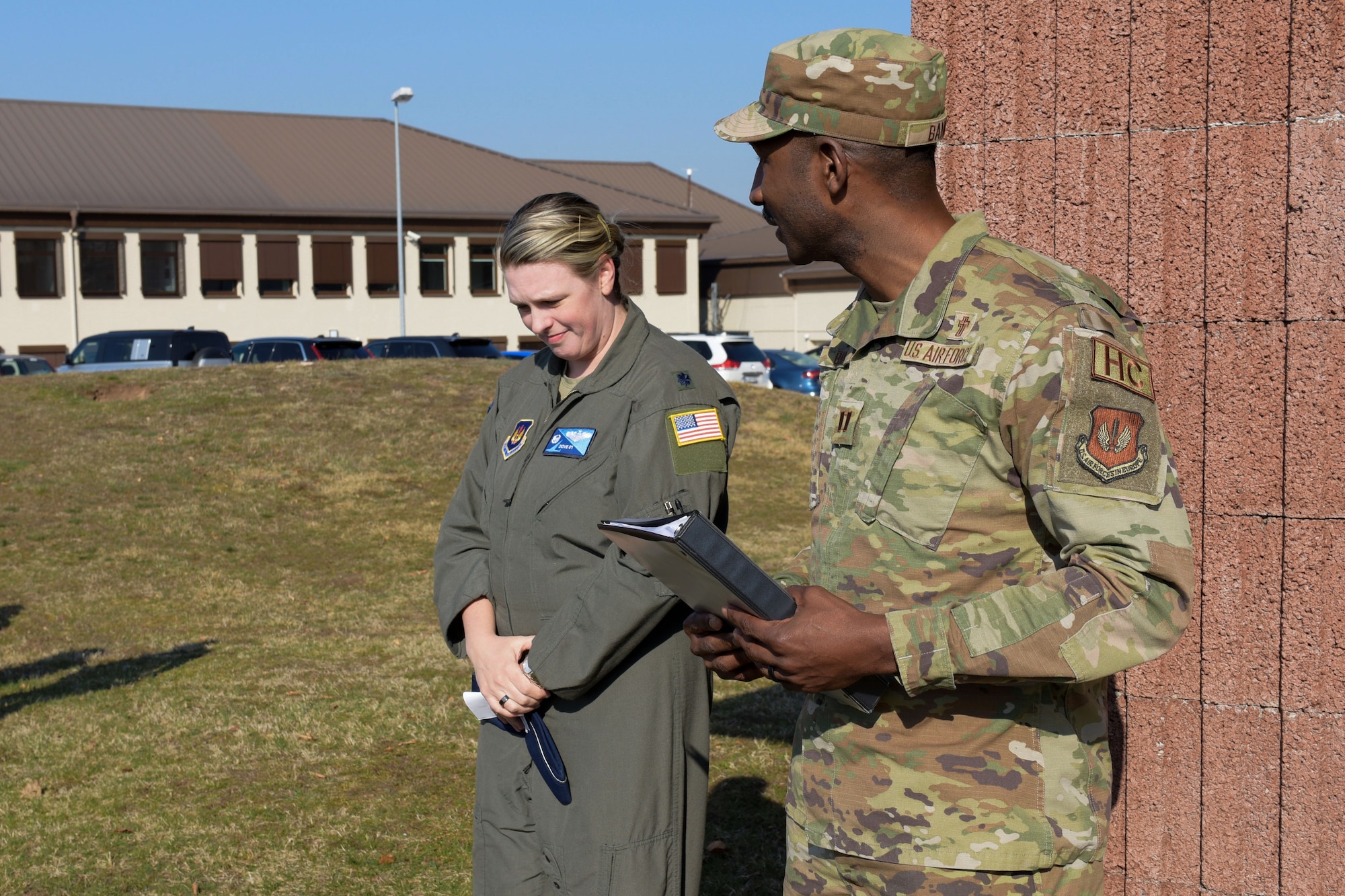 Chaplain gives an invocation