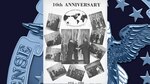 Cover for the 10th Anniversary book showing photos of the command's activation.