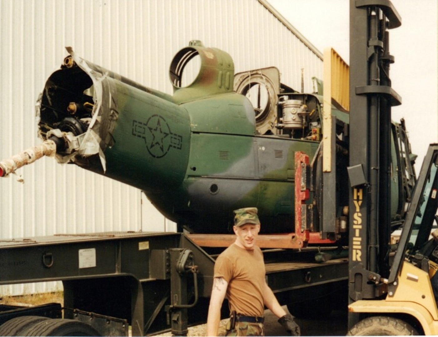 Man in front of a truck