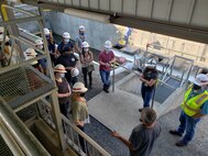 Army Fellows touring the Juvenile Fish Facility (JFF) at Lower Granite Lock and Dam.