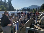 Army Fellows learning about Dworshak National Fish Hatchery Operations in Orofino, Idaho