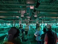 Army Fellows touring the Nursery at Dworshak National Fish Hatchery.