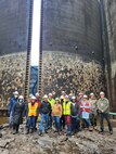 2022 Army Fellows Tour of McNary Dam Dewatered Navigation Lock.