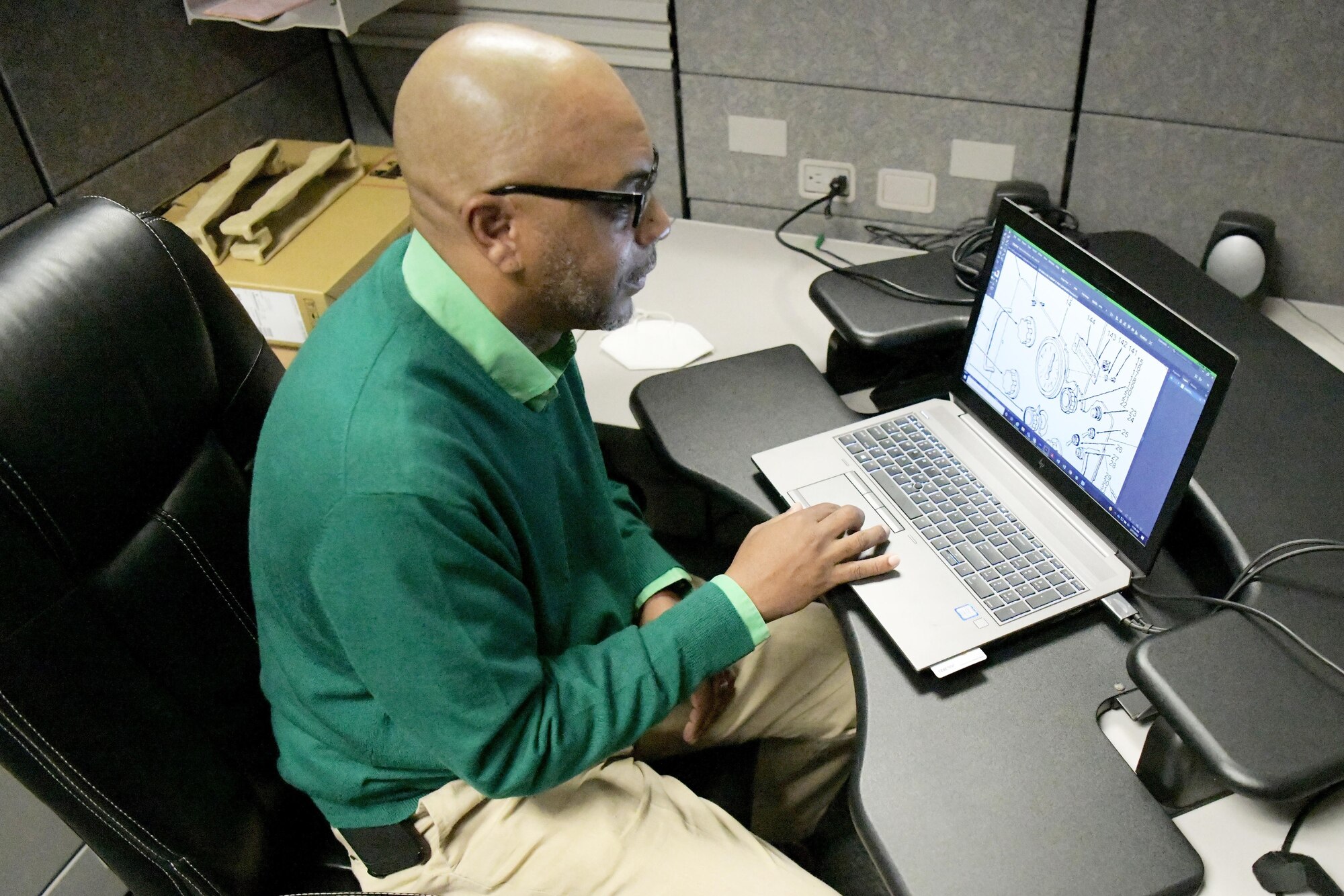man at monitor
