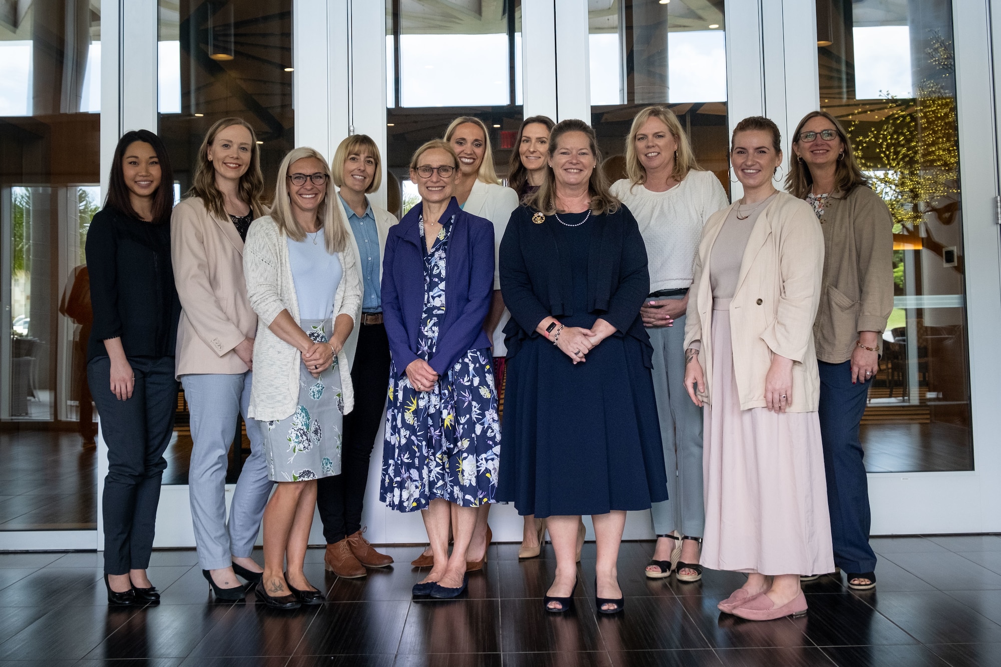 People pose for a picture