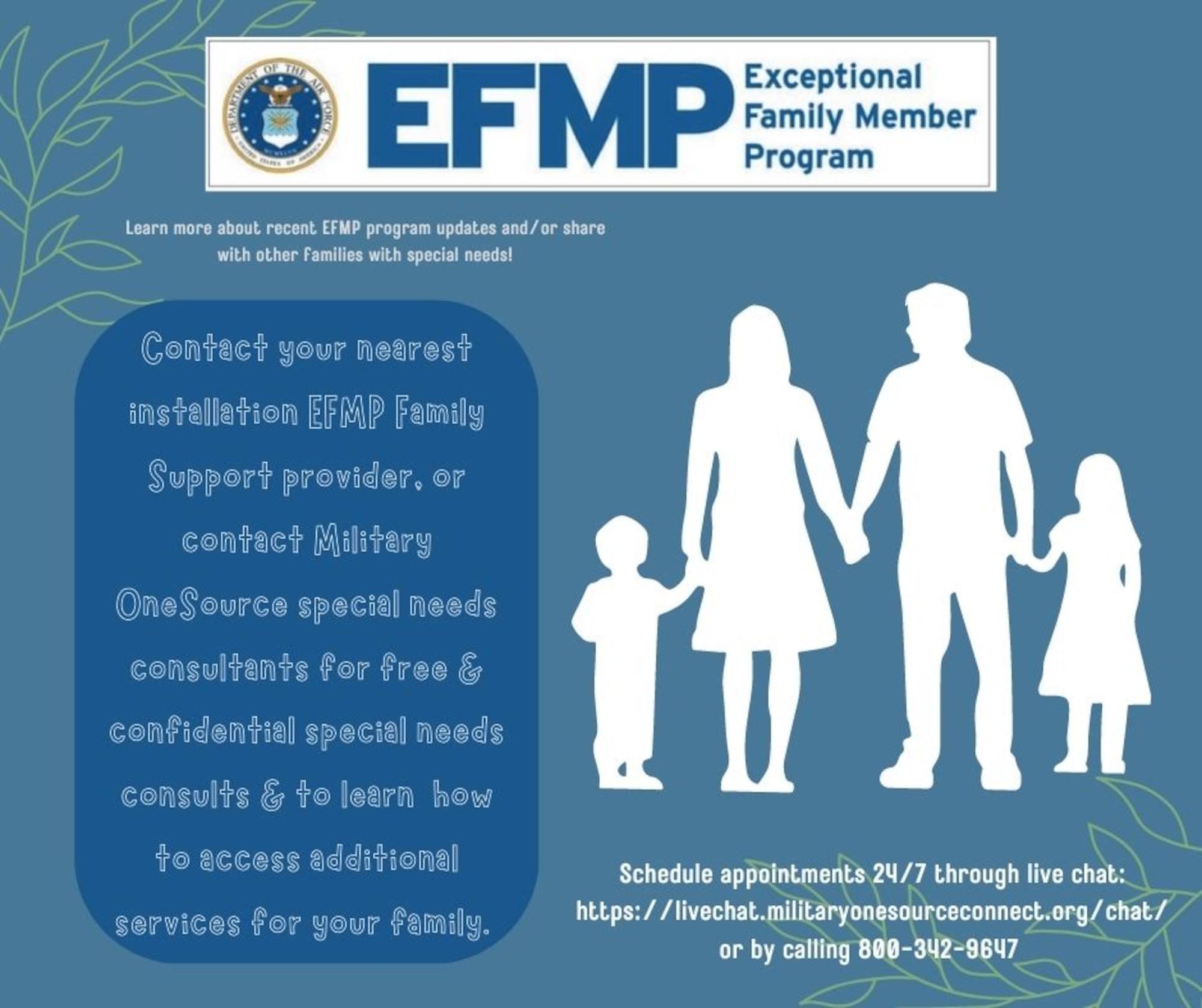 EFMP process updates create standardization across branches > Eglin Air