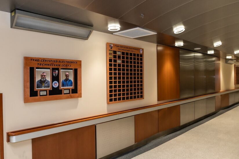 Photo of honoree wall