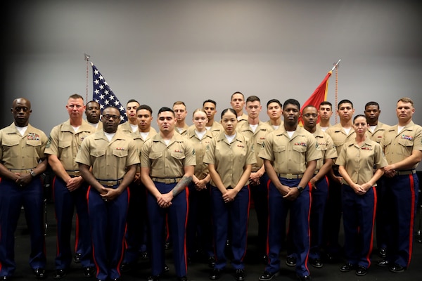 Marine corps Logisitcs command held a graduation ceremony for thier Corporal's Course at Marine Corps Logistics Base Albany, Ga., April 29.