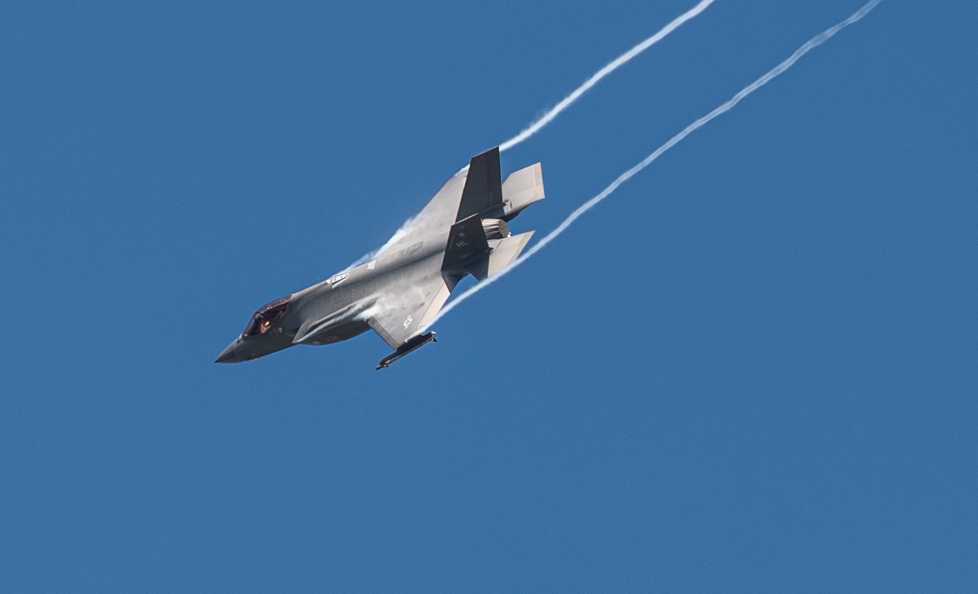 An F-35A Lightning II from Hill Air Force Base, Utah, takes flight during Sentry Savannah in Georgia. The 419th Fighter Wing at Hill AFB sent Air Force reservists and F-35s to support the Air National Guard’s largest fourth- and fifth-generation fighter aircraft exercise.