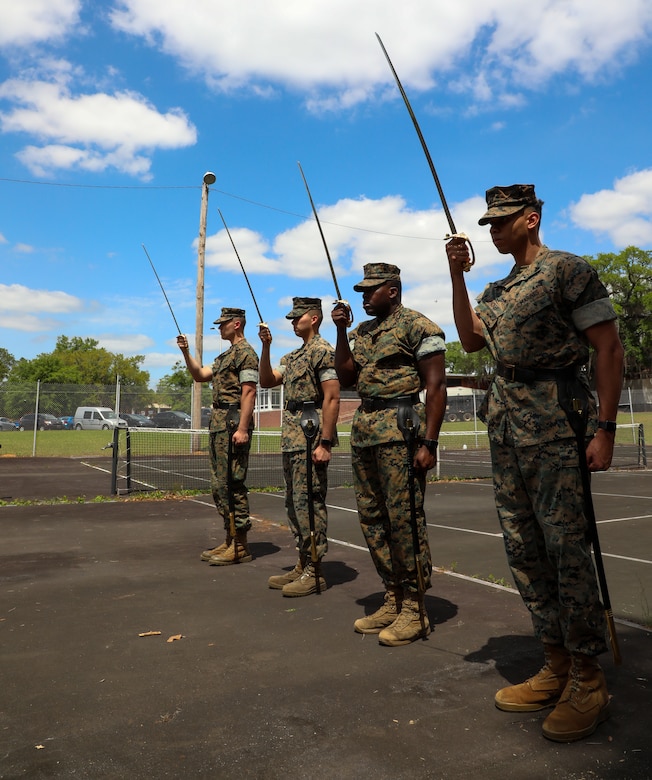 Corporal's attending the Marine Corps Logistics Command command-sposored Corporal's Course participate in training events while at Marine Corps Logistics Base Albany, Ga.
