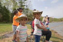 military children smile