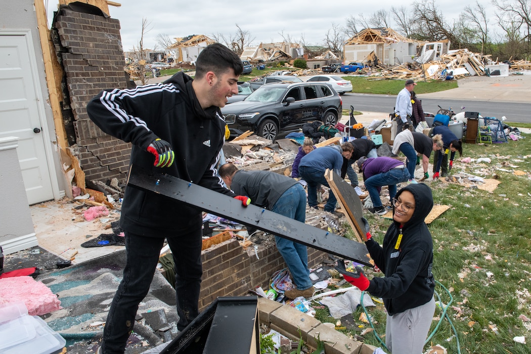More than 150 McConnell Airmen aided citizens of Andover, Kansas effected by an EF-3 tornado that struck on April 29, 2022.