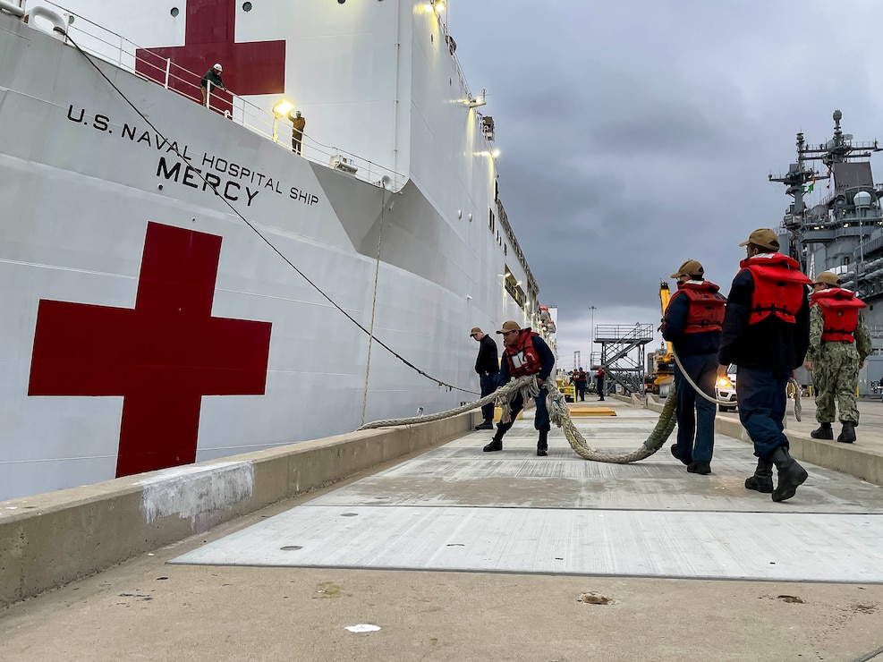 Navy Hospital Ship Departs for Pacific Partnership 2022